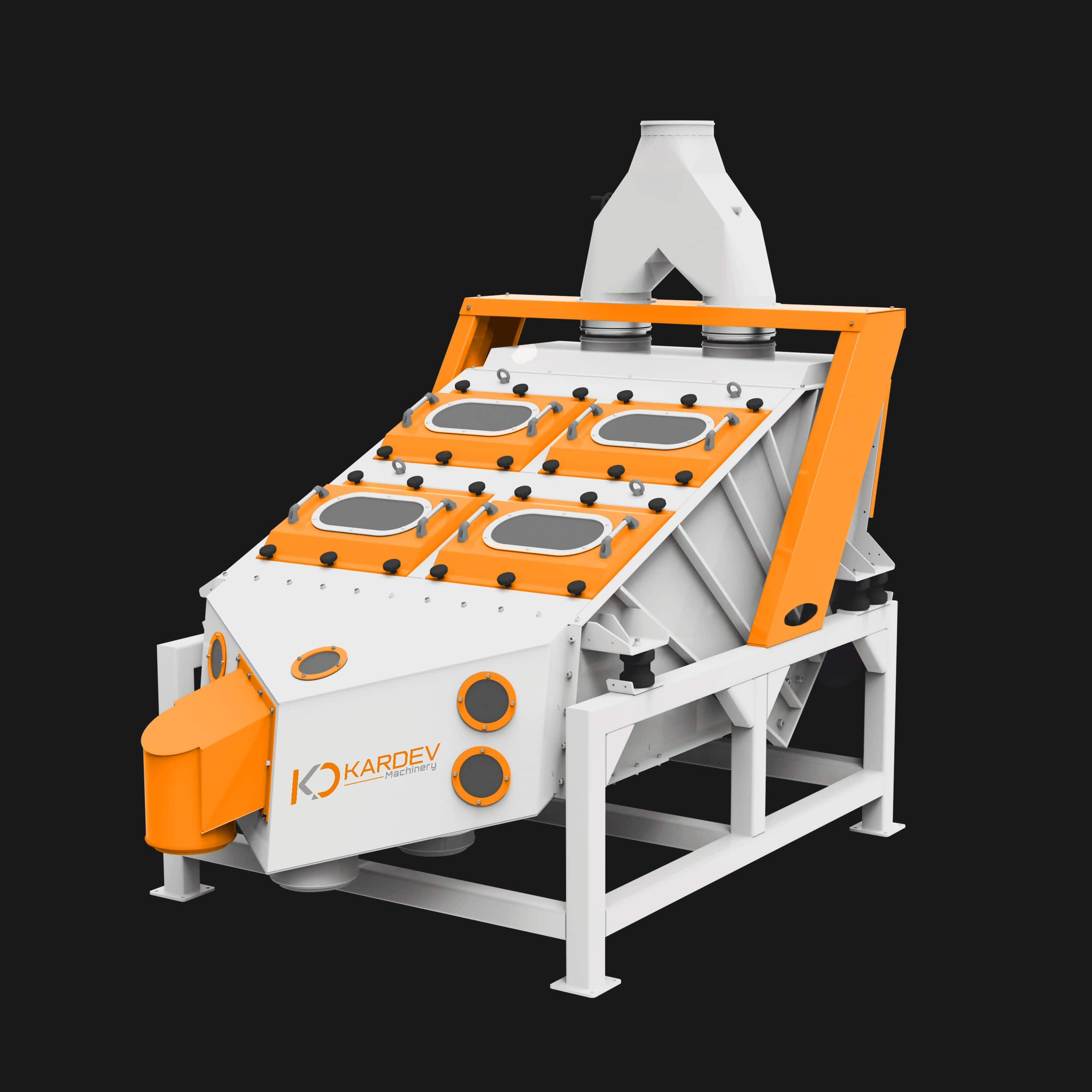 غربال هزاز Kardev | غربلة دقيقة وتدفّق نظيف